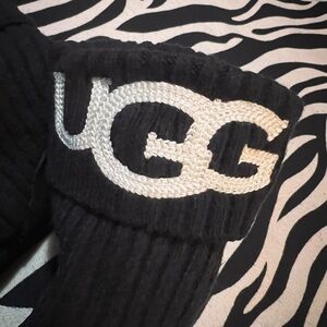 UGG Classic Black Knit Footwear